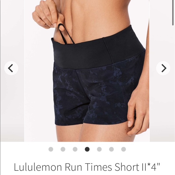 Lululemon run time ll 4” short size 6 - Picture 2 of 9